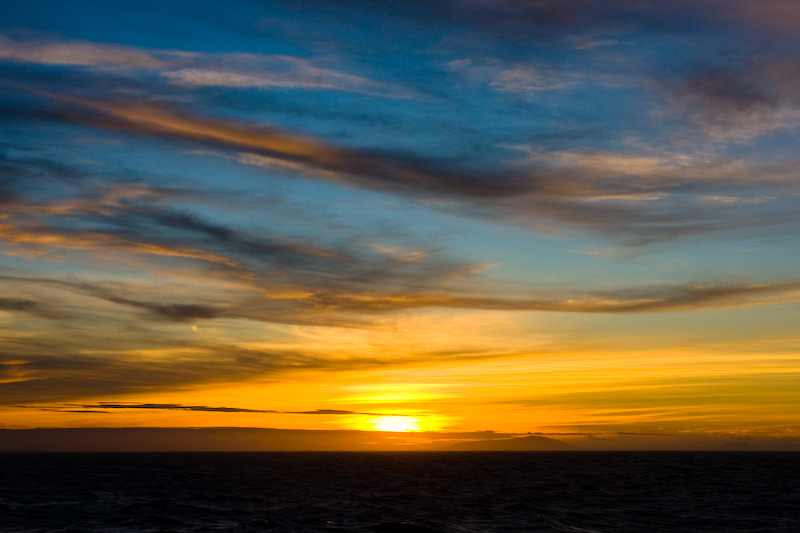 Sunset Over The Falkland Islands